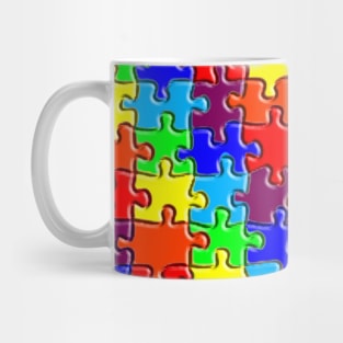 Rainbow puzzle Mug